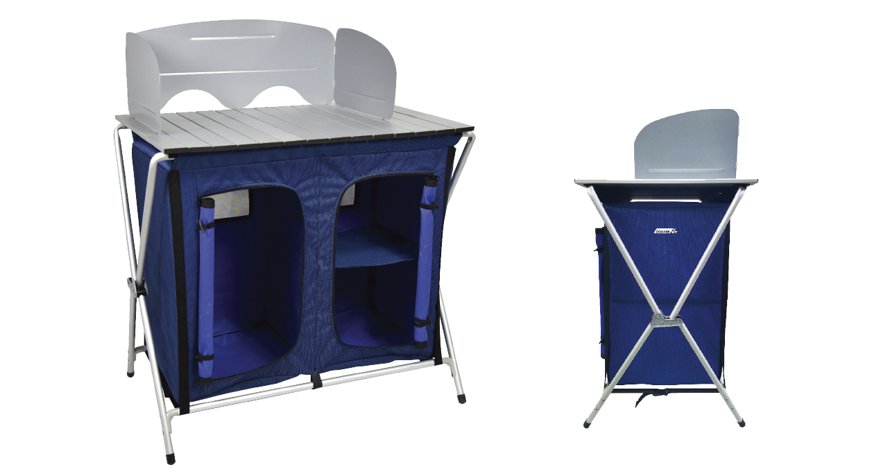 ALISEO MOBILE CUCINA IN ALLUMINIO  CHIUDIBILE