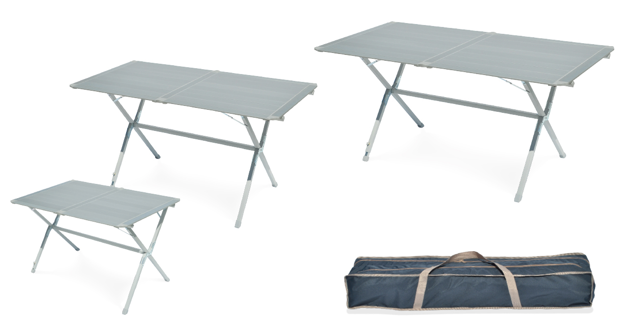 MODUS TAVOLO ALLUMINIO CON SACCA CM 120 CM 140 CM 160